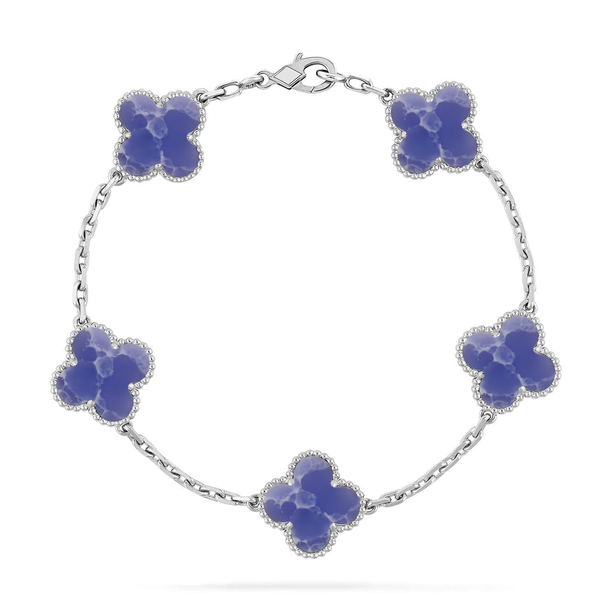 [Dawnora Jewelry]CLOVER 5 MOTIF BLUE VEINS BRACELET COLLECTION