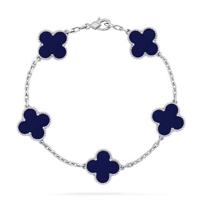 [Dawnora Jewelry]CLOVER 5 MOTIF LAPIS LAZULI BRACELET COLLECTION