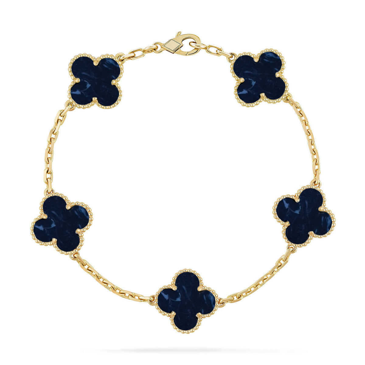 [Dawnora Jewelry]CLOVER 5 MOTIF PIETERSITE BRACELET COLLECTION