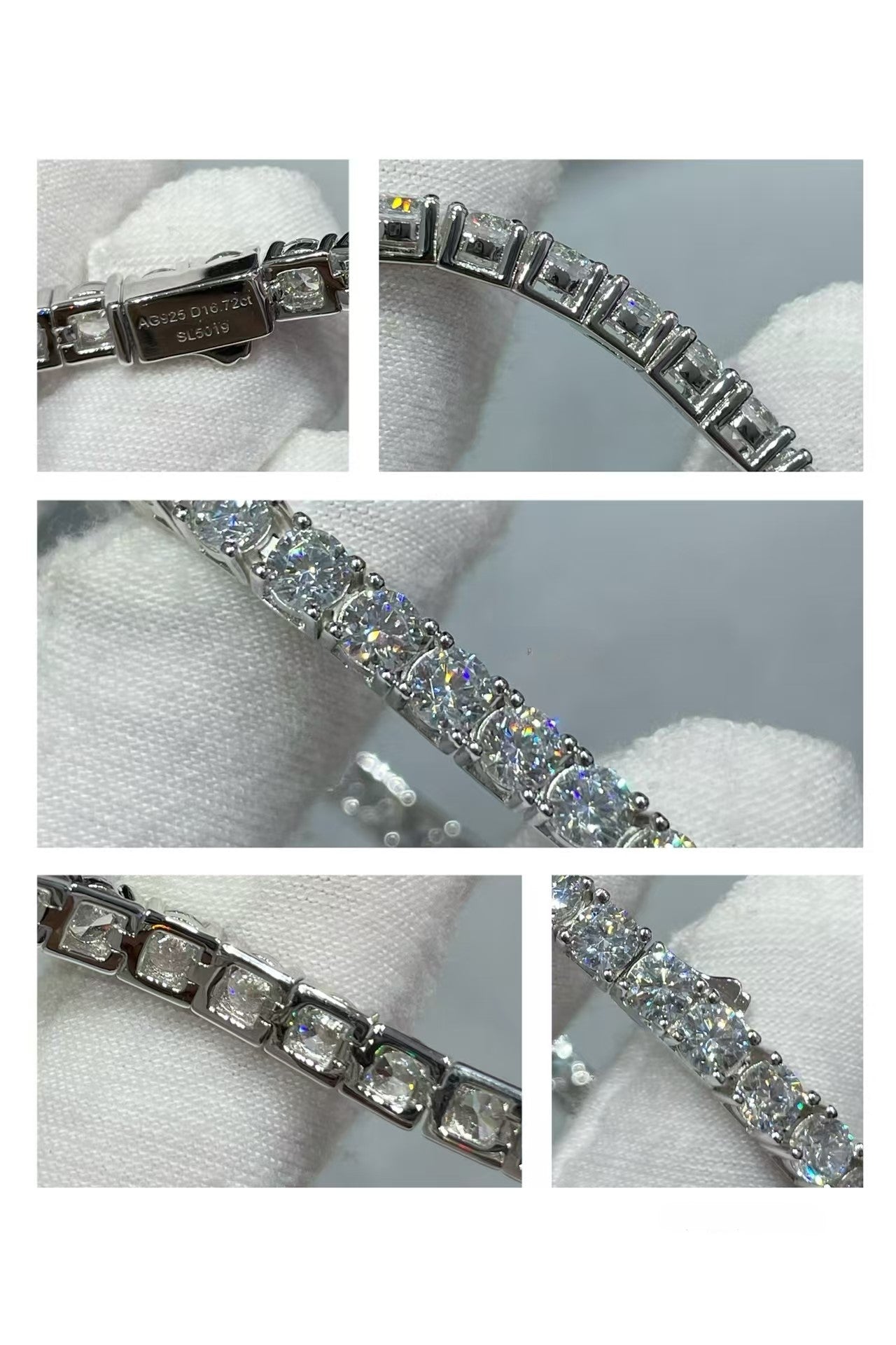 [Dawnora Jewelry]TENNIS BRACELET WITH FULL DIAMOND SETTING