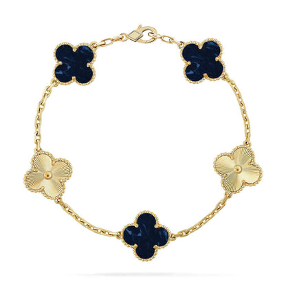 [Dawnora Jewelry]CLOVER 5 MOTIF PIETERSITE BRACELET COLLECTION