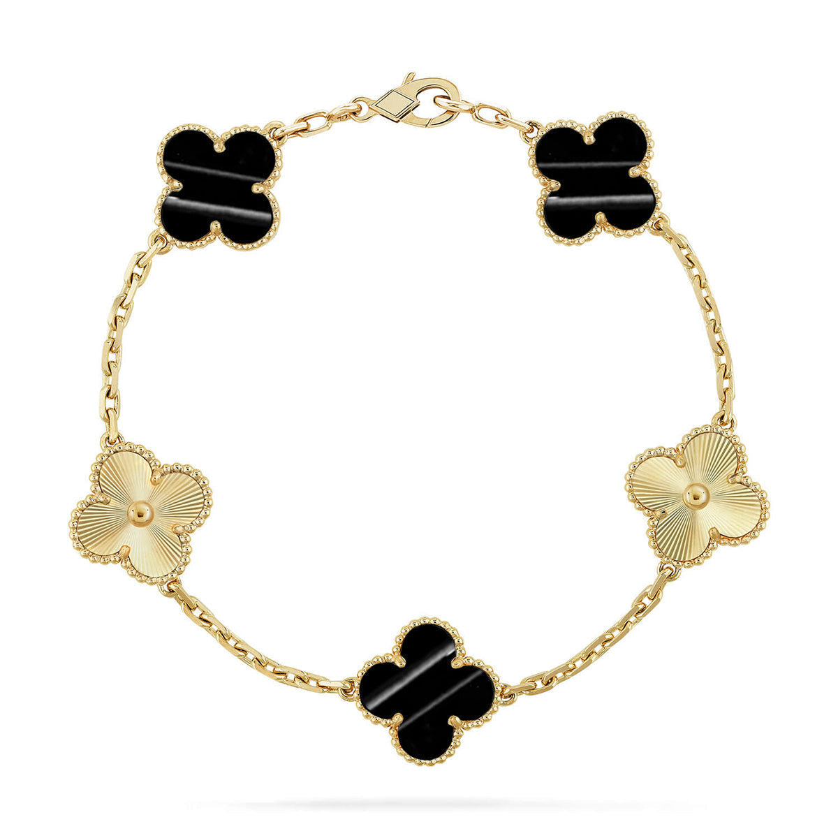 [Dawnora Jewelry] CLOVER 5 MOTIF PULSAR STONE BRACELET COLLECTION