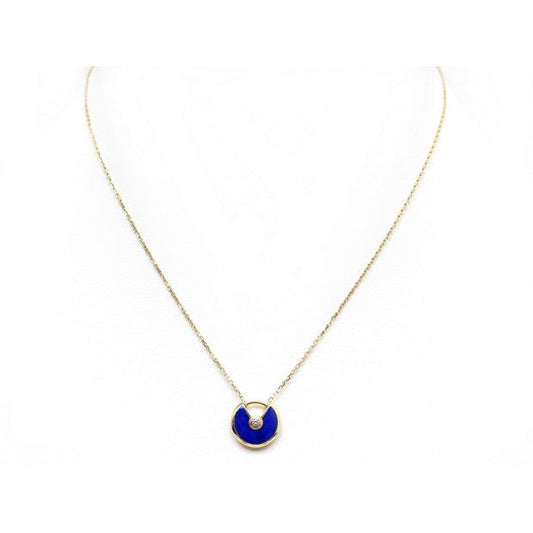 [Dawnora Jewelry]AMULETTE ROSE GOLD AGATE NECKLACE