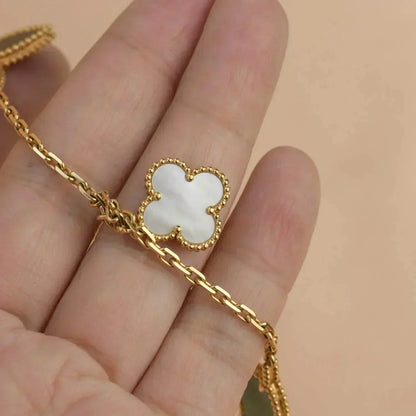 [Dawnora Jewelry]LUCKY SPRING 5 MOTIF GOLD BRACELET
