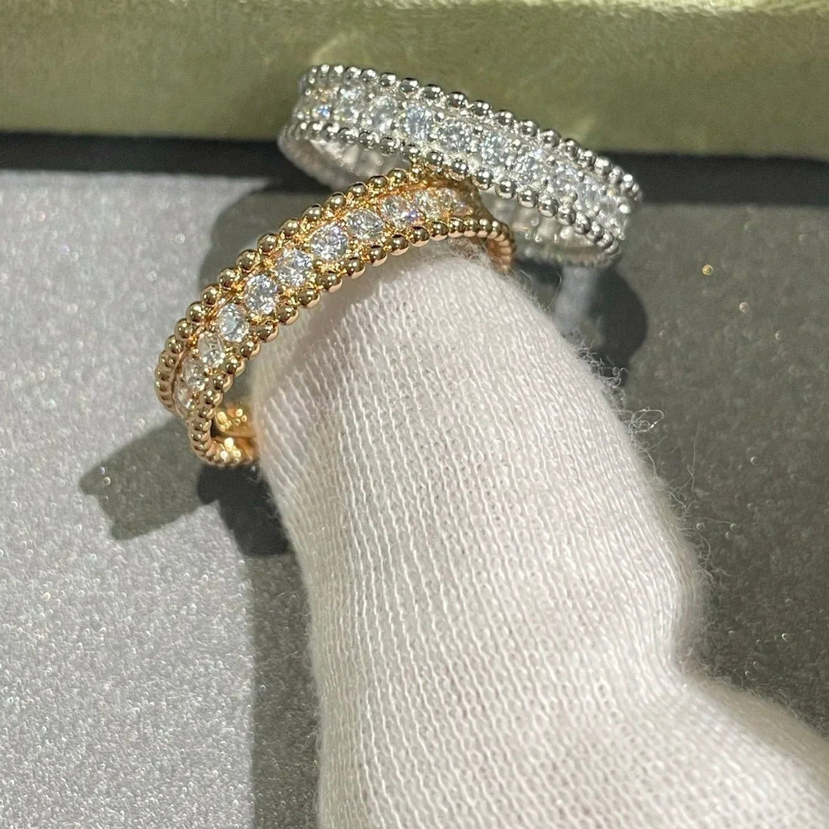 [Dawnora Jewelry]PERLEE DIAMOND SILVER RING