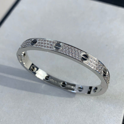 [Dawnora Jewelry]LOVE BRACELET 6.1MM DIAMOND-PAVED CERAMIC