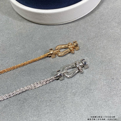 [Dawnora Jewelry]FORCE SMALL HORSESHOE  DIAMOND CHAIN ROPE BRACELET