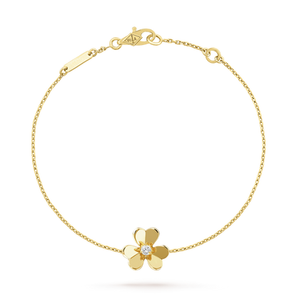 [Dawnora Jewelry]FRIVOLE GOLD FLOWER PINK MALACHITE BRACELET