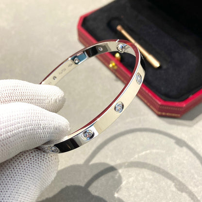 [Dawnora Jewelry]LOVE BRACELET 6.1MM 10 DIAMONDS