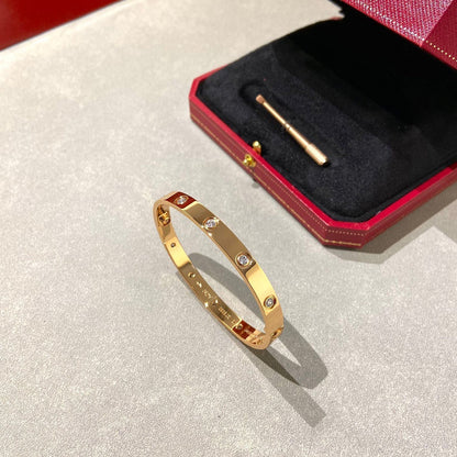 [Dawnora Jewelry]LOVE BRACELET 6.1MM 10 DIAMONDS