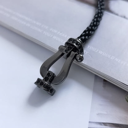 [Dawnora Jewelry]FORCE LARGE SERIES HORSESHOE BLACK SAMURAI BRACELET