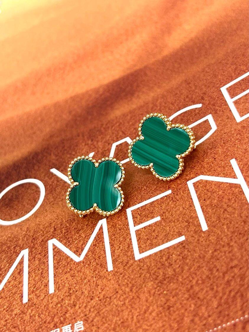 [Dawnora Jewelry] CLOVER LARGE (20mm) 1 MOTIFS GREENER MOP STUD EARRINGS