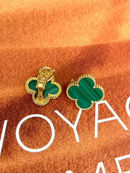 [Dawnora Jewelry] CLOVER LARGE (20mm) 1 MOTIFS GREENER MOP STUD EARRINGS