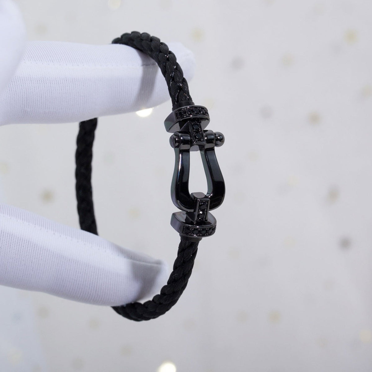 [Dawnora Jewelry]FORCE LARGE SERIES HORSESHOE BLACK SAMURAI BRACELET