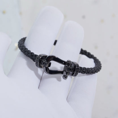 [Dawnora Jewelry]FORCE LARGE SERIES HORSESHOE BLACK SAMURAI BRACELET