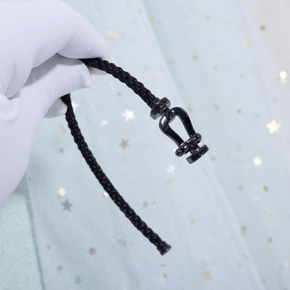[Dawnora Jewelry]FORCE LARGE SERIES HORSESHOE BLACK SAMURAI BRACELET