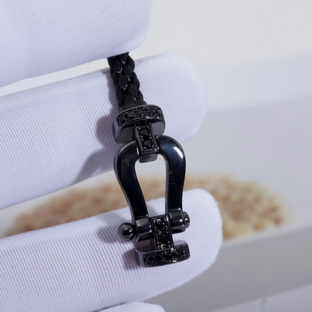 [Dawnora Jewelry]FORCE LARGE SERIES HORSESHOE BLACK SAMURAI BRACELET