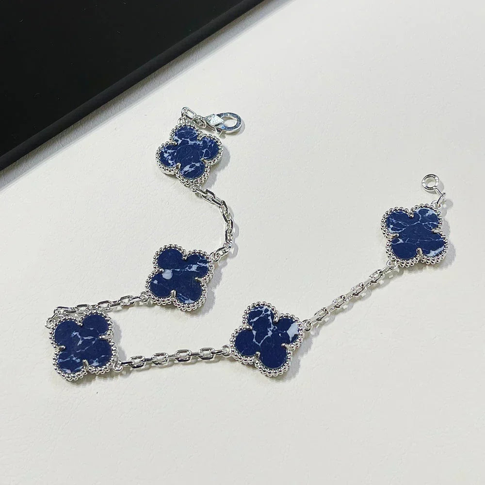 [Dawnora Jewelry]CLOVER 5 MOTIF PIETERSITE BRACELET COLLECTION