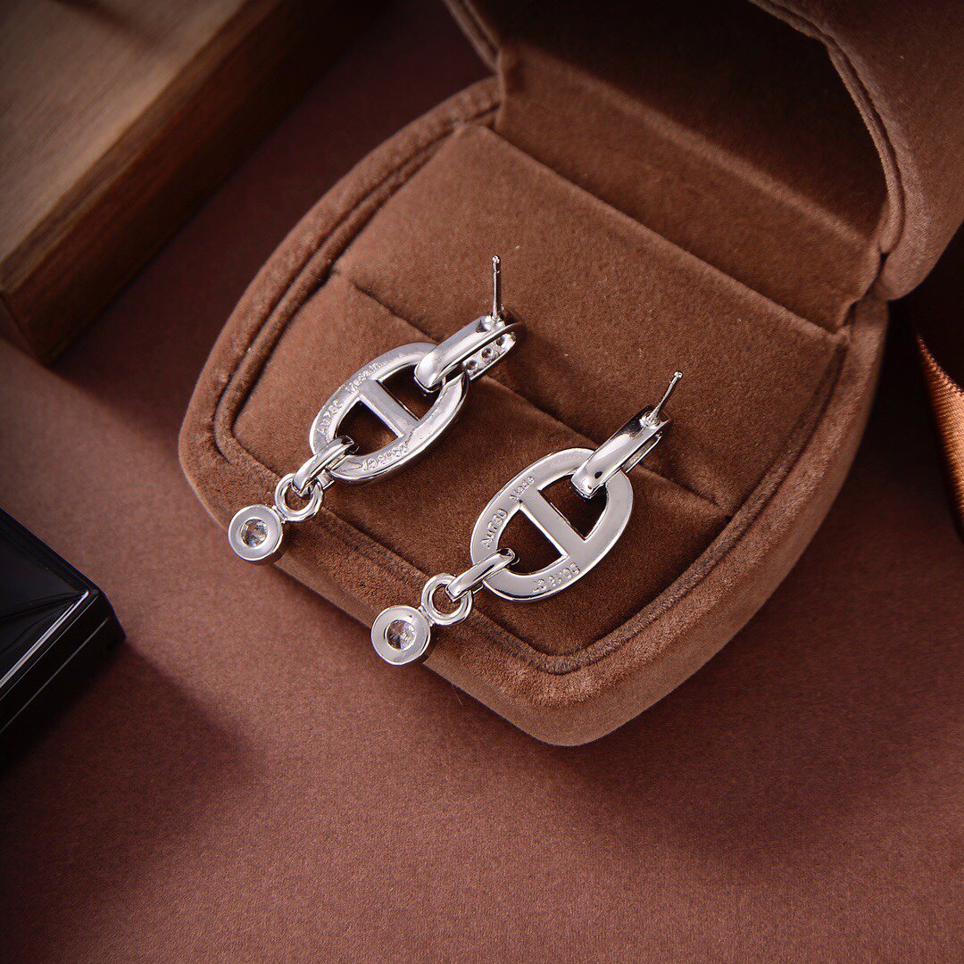 [Dawnora Jewelry]HM CHAINE DIAMOND EARRINGS
