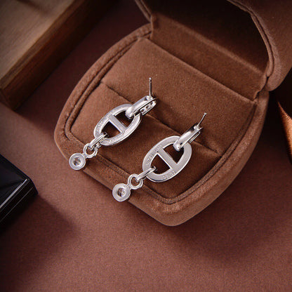 [Dawnora Jewelry]HM CHAINE DIAMOND EARRINGS