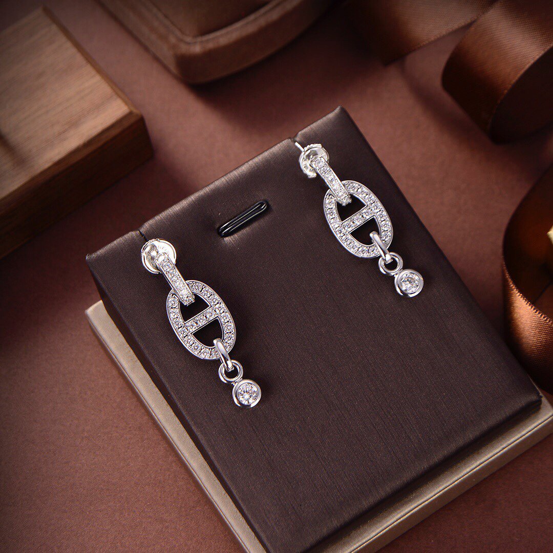[Dawnora Jewelry]HM CHAINE DIAMOND EARRINGS