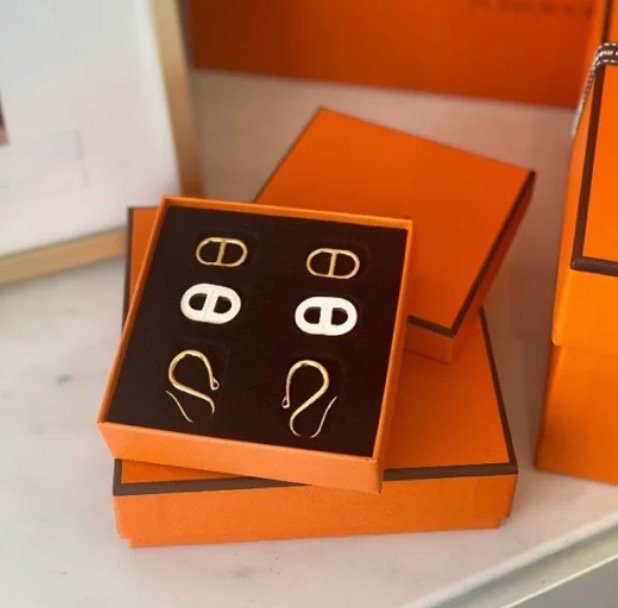 [Dawnora Jewelry]HM O'MAILLON GOLD EARRINGS
