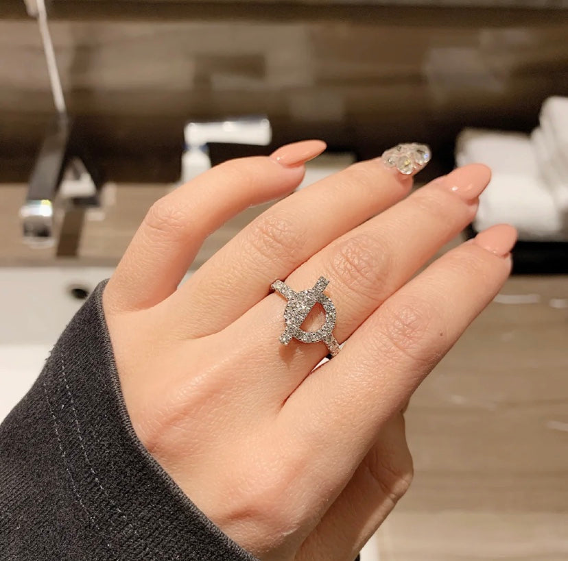 [Dawnora Jewelry]ECHAPPEE RING SILVER DIAMOND