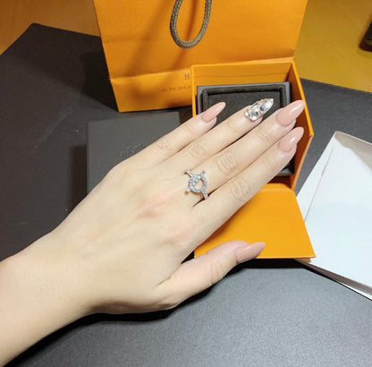 [Dawnora Jewelry]ECHAPPEE RING SILVER DIAMOND