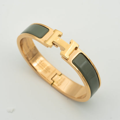 [Dawnora Jewelry]H BRACELET BLUE GREEN 12MM