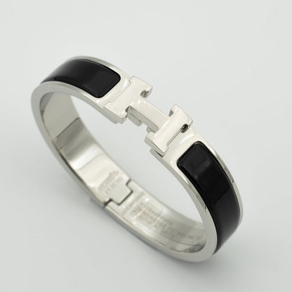 [Dawnora Jewelry]H BLACK BRACELET