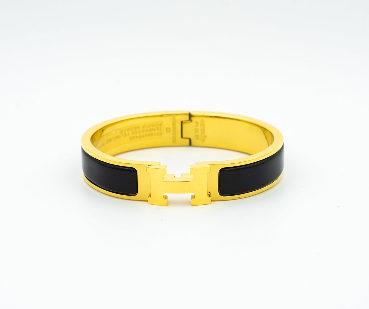 [Dawnora Jewelry]H BLACK BRACELET