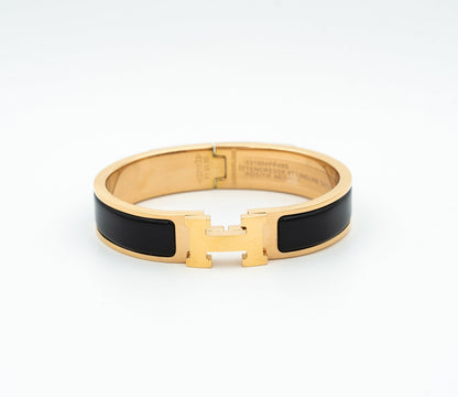 [Dawnora Jewelry]H BLACK BRACELET