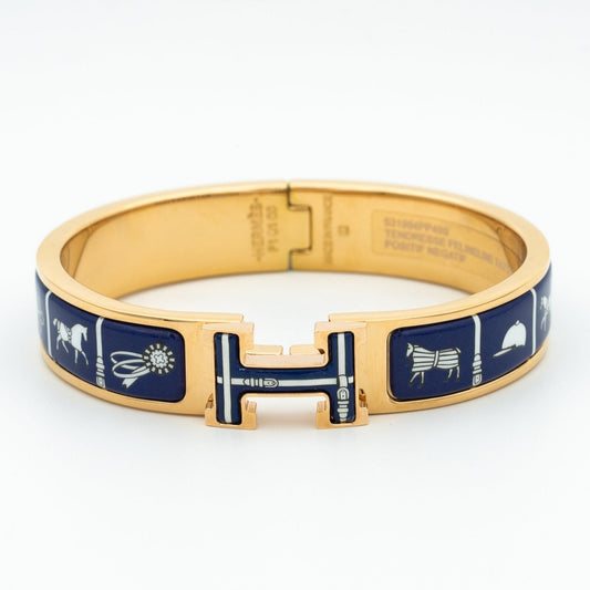 [Dawnora Jewelry]H BRACELET BLUE CERAMIC