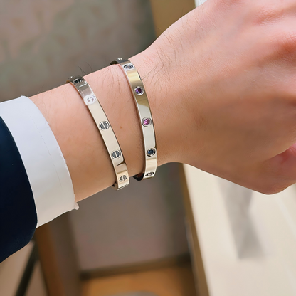 [Dawnora Jewelry]2026 RAINBOW LOVE BRACELET 6.1MM  10 DIAMONDS