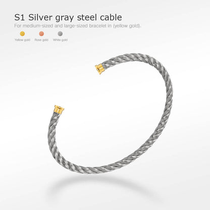 [Dawnora Jewelry]FORCE SERIES BRACELET CABLES 50 CHOICES (DIY SELECTION)