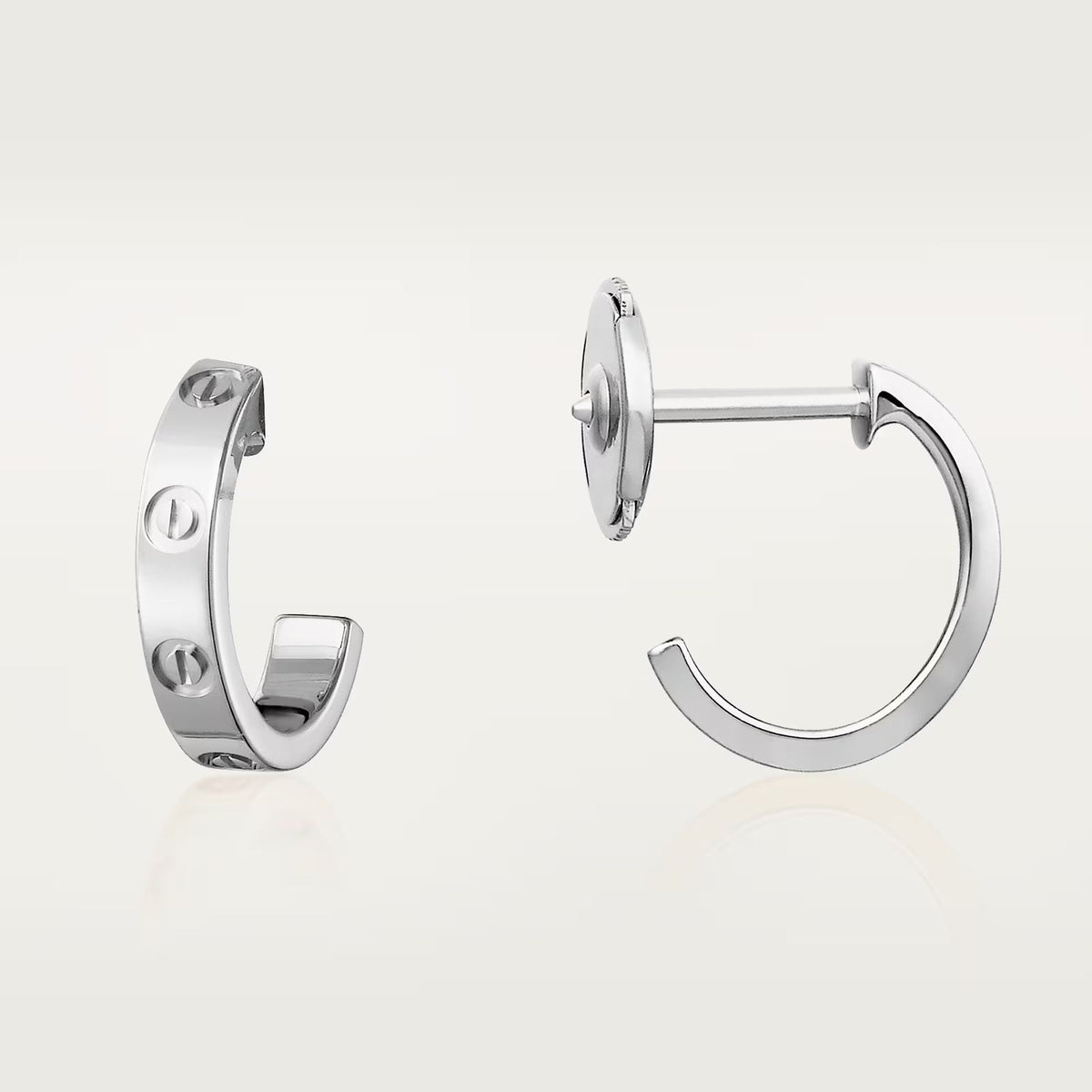 [Dawnora Jewelry]LOVE EARRINGS 2.65 MM NO DIAMOND SMALL