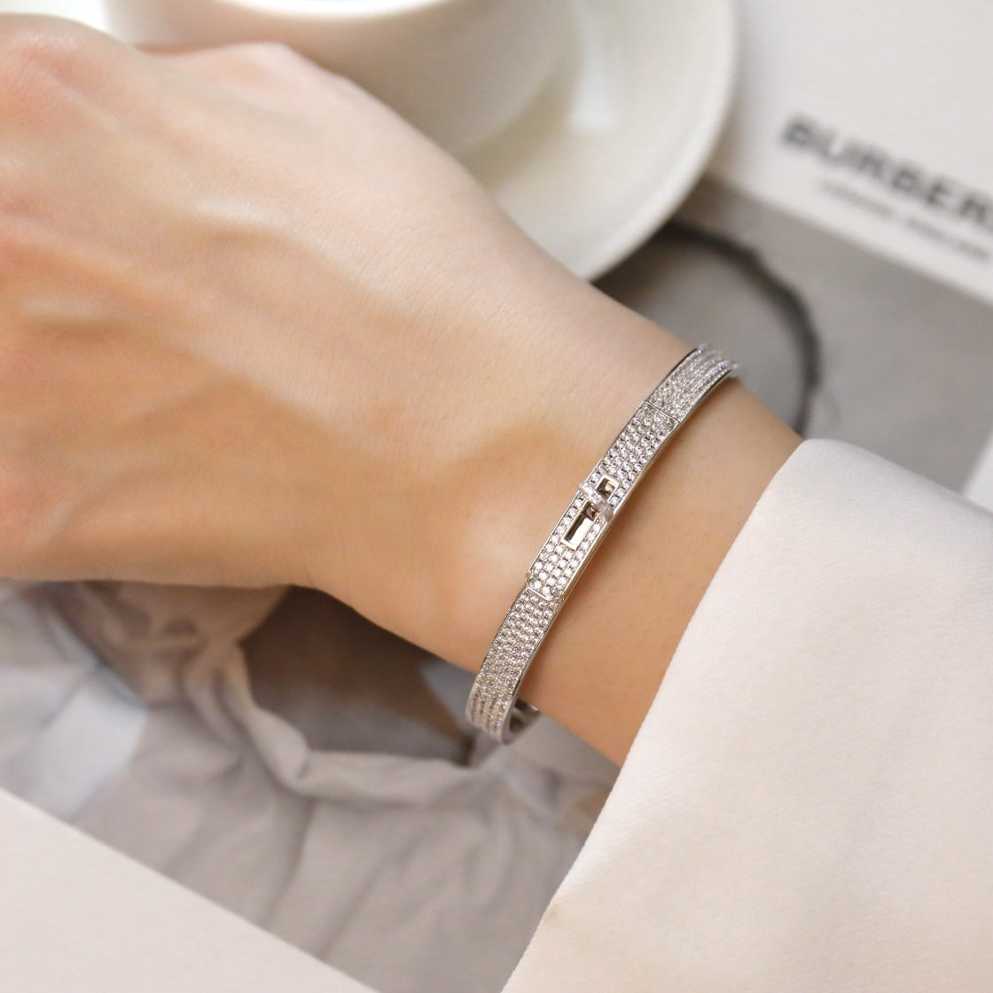 [Dawnora Jewelry]KELLY BRACELET DIAMOND PAVED