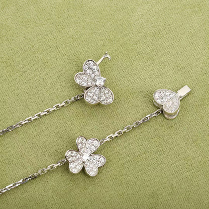 [Dawnora Jewelry]FRIVOLE SILVER 9 FLOWERS NECKLACE