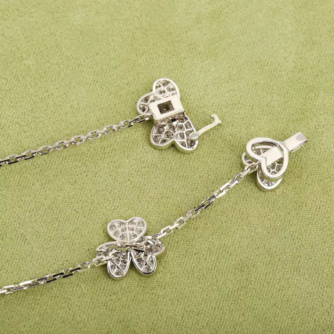 [Dawnora Jewelry]FRIVOLE SILVER 9 FLOWERS NECKLACE