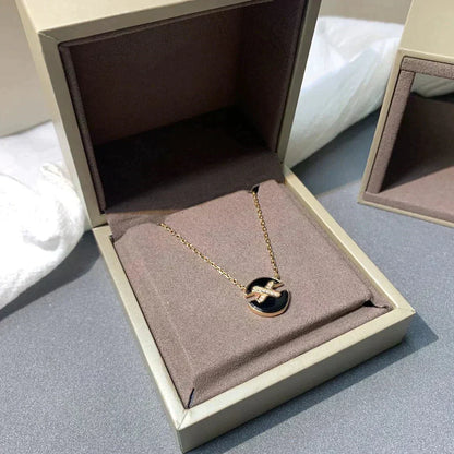 [Dawnora Jewelry]JEUX DE ROSE GOLD DIAMOND NECKLACE