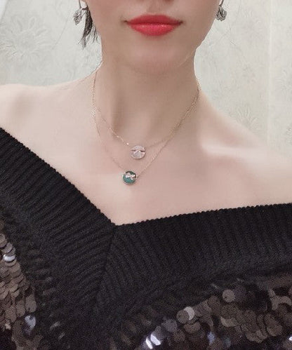 [Dawnora Jewelry]JEUX DE ROSE GOLD DIAMOND NECKLACE