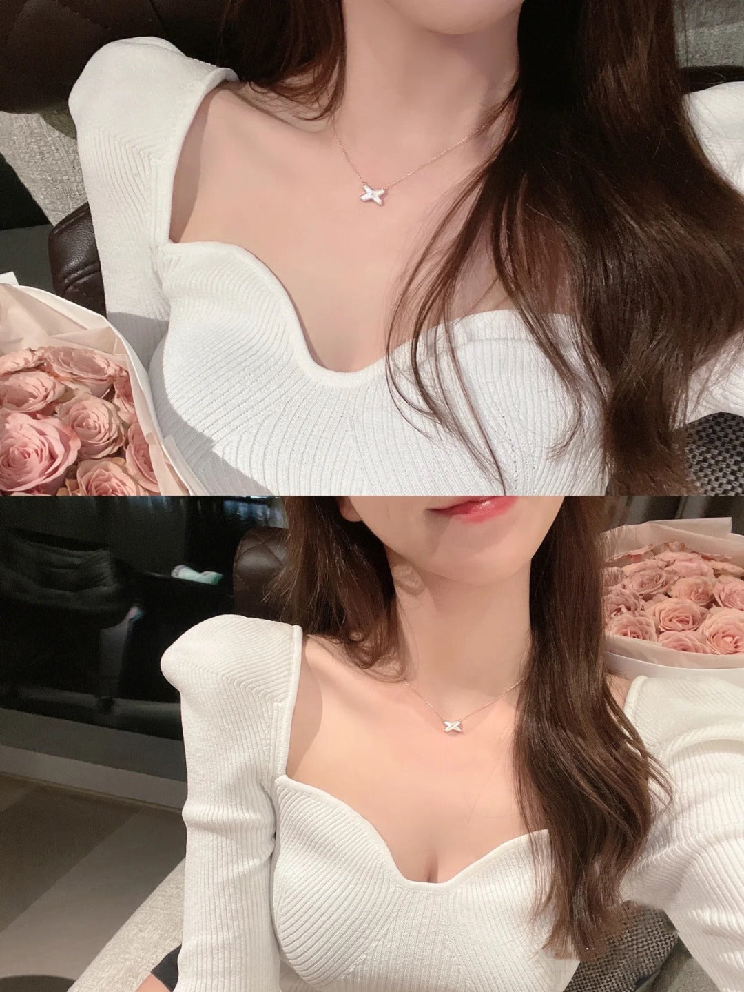 [Dawnora Jewelry]JEUX DE NECKLACE 1 DIAMOND