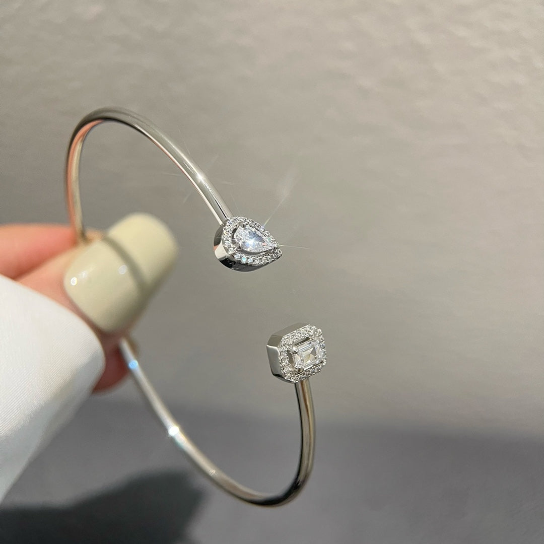 [Dawnora Jewelry]JONC FLEX MY TWIN TOI & MOI SILVER DIAMOND BRACELET