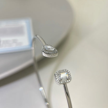 [Dawnora Jewelry]JONC FLEX MY TWIN TOI & MOI SILVER DIAMOND BRACELET