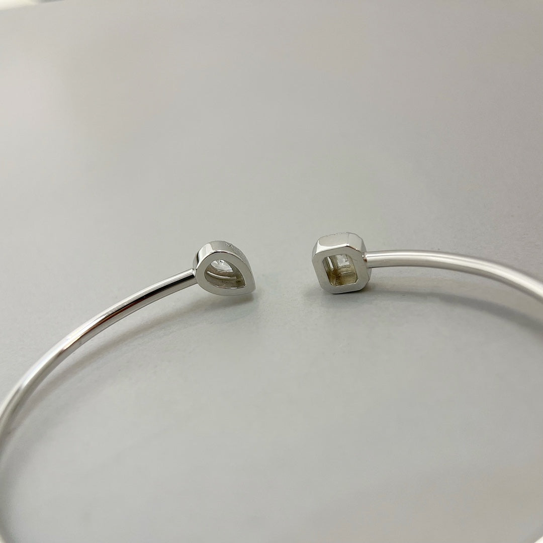 [Dawnora Jewelry]JONC FLEX MY TWIN TOI & MOI SILVER DIAMOND BRACELET