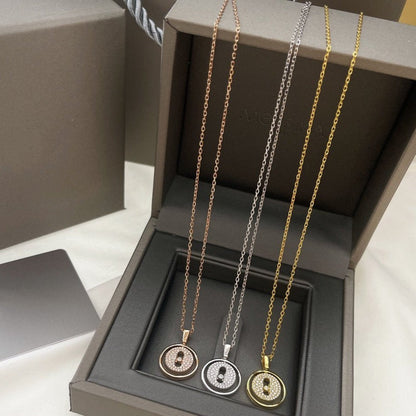 [Dawnora Jewelry]LUCKY MOVER PM PAVED NECKLACE