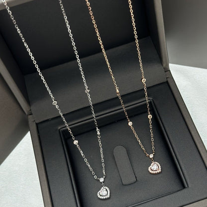 [Dawnora Jewelry]JOY HEART DIAMOND NECKLACE