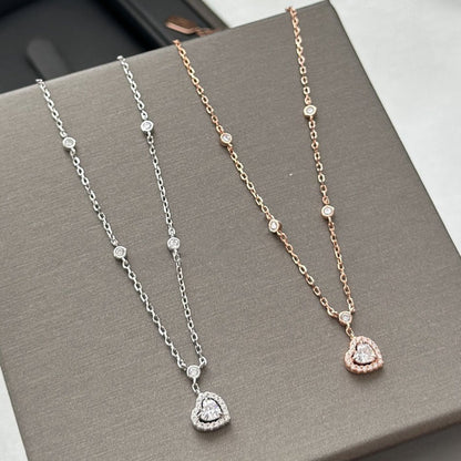 [Dawnora Jewelry]JOY HEART DIAMOND NECKLACE