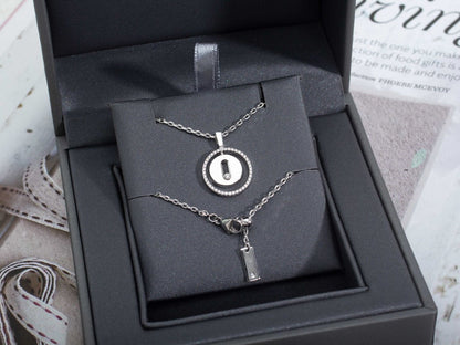 [Dawnora Jewelry]LUCKY MOVE PM NECKLACE SILVER DIAMOND