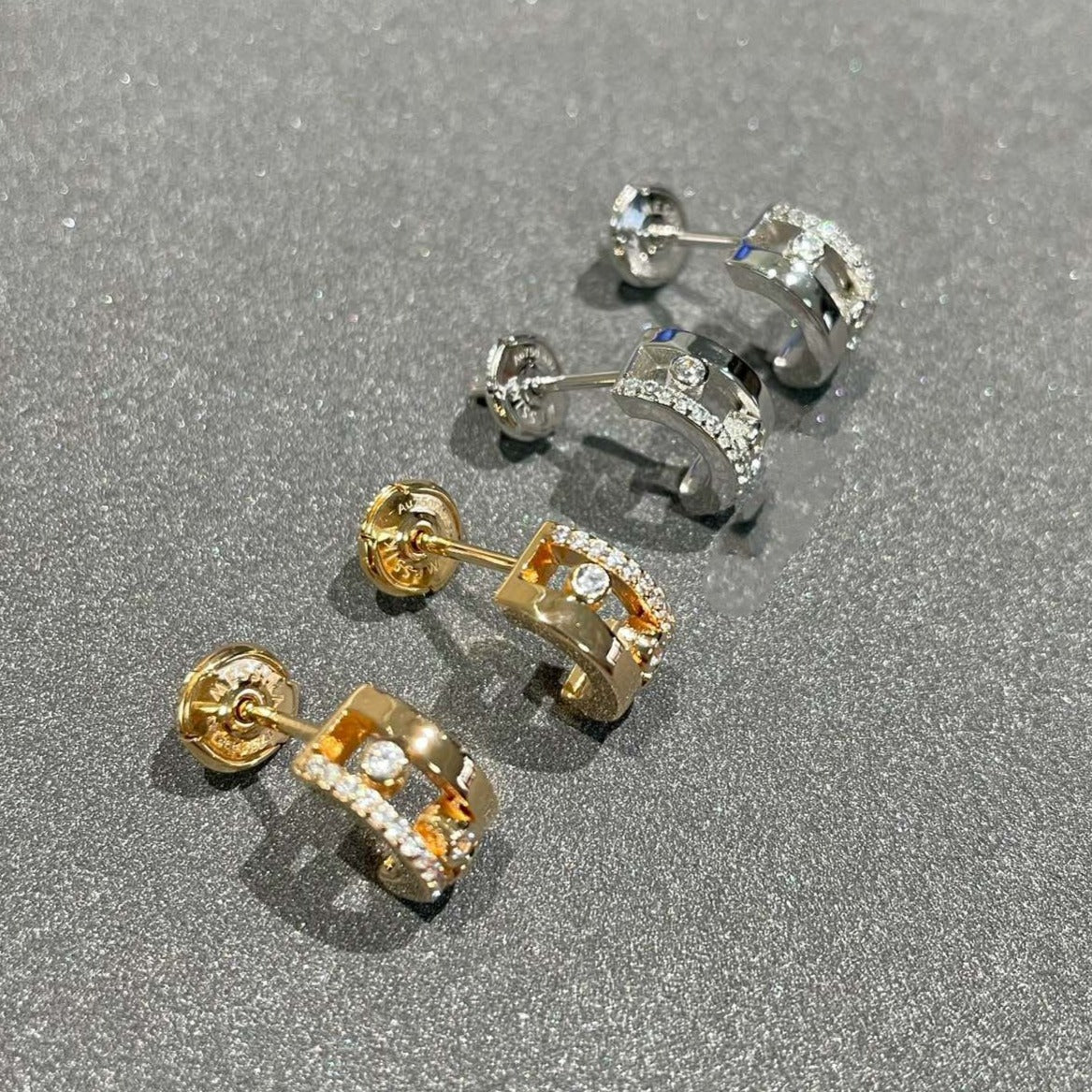[Dawnora Jewelry]MOVE ROMANE EARRINGS DIAMOND